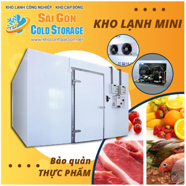 Kho lạnh mini - Kho Lạnh Sài Gòn - Công Ty TNHH Thương Mại Dịch Vụ Cơ Điện Lạnh Nguyễn Khánh